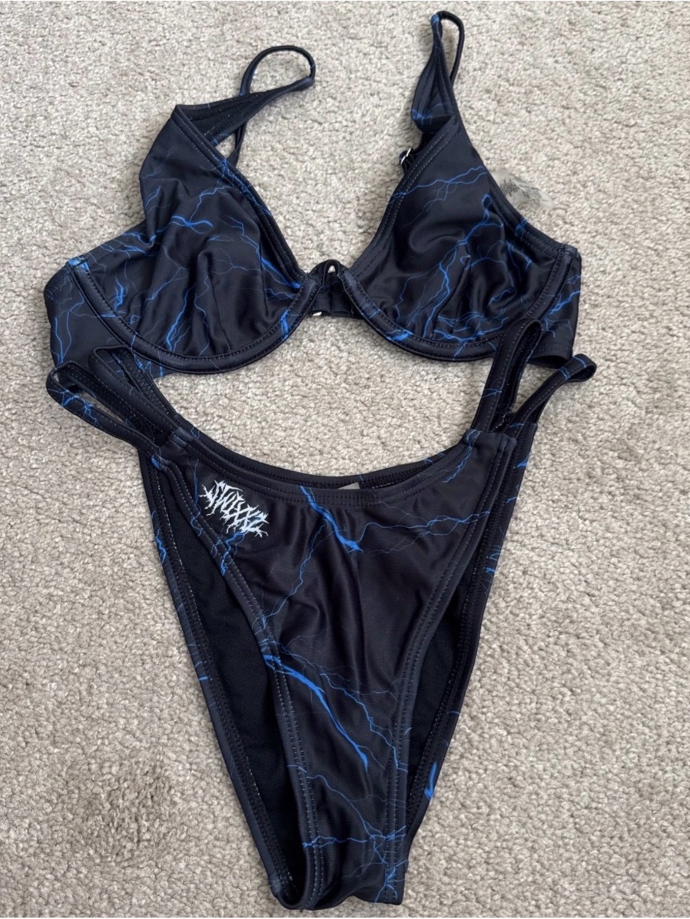 SWIXXZ Maggie Lindemann Size M Blue Thunder Bikini